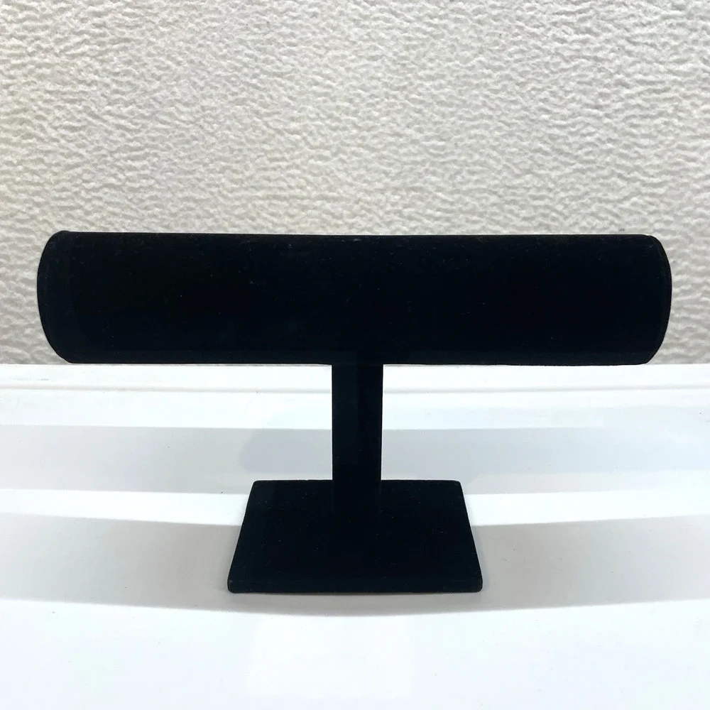 Darice Jewelry Bracelet Stand Black Velvet Organizer Storage Display Holder Rack